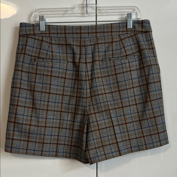 Grey Dressy Plaid Shorts in Gray and Brown, Size 12 - Picture 5 of 7